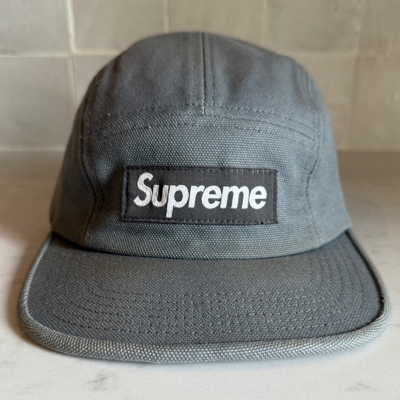 Vintage Supreme Washed Chino Twill 5 Panel Hat - Picture 1 of 4